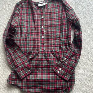 Vineyard Vines Red and Green Plaid Shirt